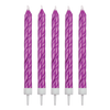 PME Świeczki różowe Happy Birthday (16 sztuk) różowy