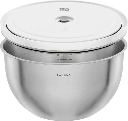 ZWILLING FRESH & SAVE Zestaw 3 stalowych misek próżniowych z pokrywką