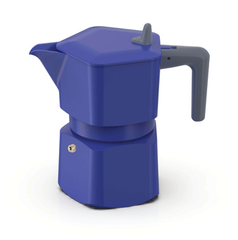 PEZZETTI PENTAEXPRESS Emaliowana kawiarka (1 filiżanka) - Granatowy