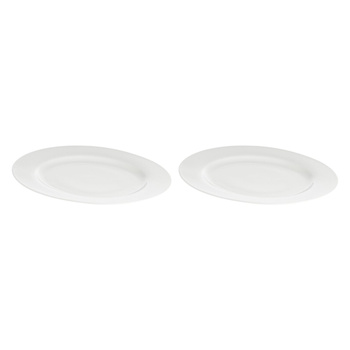 LA PORCELLANA BIANCA ESSENZIALE Zestaw 2 pater okrągłych z rantem 30 cm