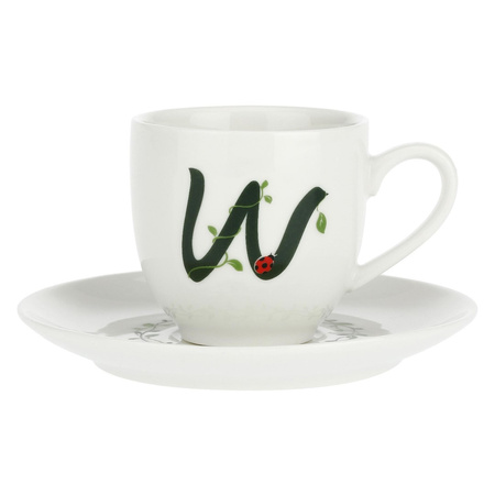 LA PORCELLANA BIANCA SOLOTUA Filiżanka ze spodkiem 90 ml, Wzór W