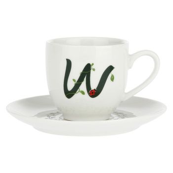LA PORCELLANA BIANCA SOLOTUA Filiżanka ze spodkiem 90 ml, Wzór W
