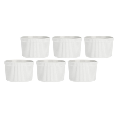 LA PORCELLANA BIANCA AREZZO Zestaw 6 ramekinów okrągłych 10 cm