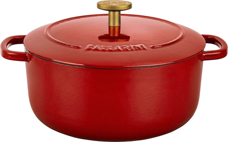 BALLARINI BELLAMONTE Garnek żeliwny okrągły 4 ltr, czerwony