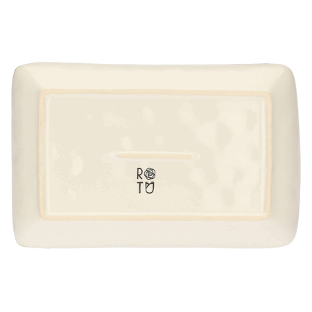 ROSE&TULIPANI CONCERTO AVORIO Zestaw 4 tac prostokątnych 20 x 13 cm