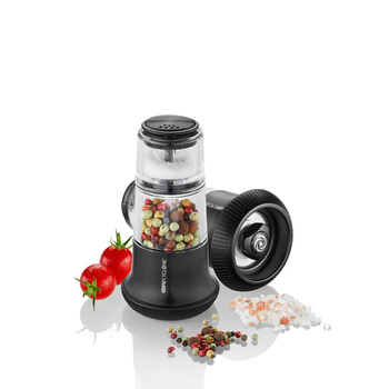 GEFU X-PLOSION® Młynek do pieprzu z solniczką czarny