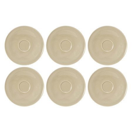 SELTMANN BEAT COLOR GLAZE Zestaw 6 spodków 16.5 cm