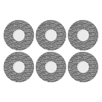 SELTMANN LIFE FASHION GLAMOROUS BLACK Zestaw 6 spodków 16.5 cm