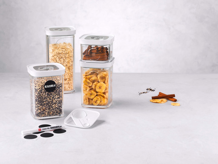 ZWILLING FRESH & SAVE CUBE Zestaw pojemników plastikowych S - szary