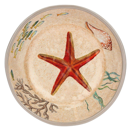 ROSE&TULIPANI SEA LIFE Zestaw 2 talerzy do zupy z melaminy 19.5 cm