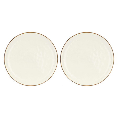 ROSE&TULIPANI CONCERTO IVORY Zestaw 2 talerzy do pizzy 33 cm