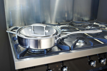 DEMEYERE INDUSTRY 5 Patelnia głęboka 2H z pokrywką 28 cm