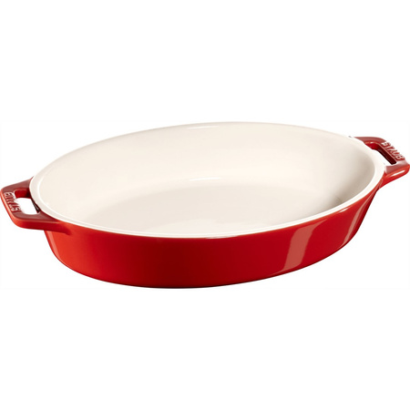 STAUB COOKING Owalny półmisek ceramiczny 1.1 ltr, czerwony