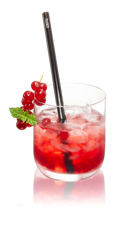 GEFU FUTURE Zestaw 4 czarnych słomek 18 cm