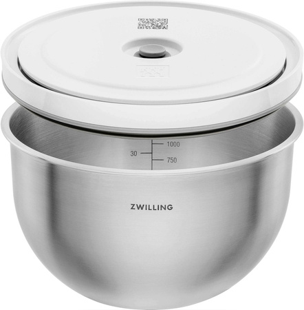 ZWILLING FRESH & SAVE Stalowa miska z pokrywką 1.75 ltr, srebrny