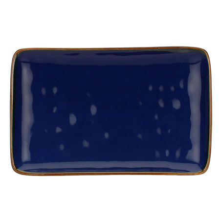 ROSE&TULIPANI CONCERTO BLU COBALTO Zestaw 4 tac prostokątnych 20 x 13 cm