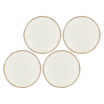 ROSE&TULIPANI CONCERTO AVORIO Zestaw 4 talerzy do sałatek 20 cm