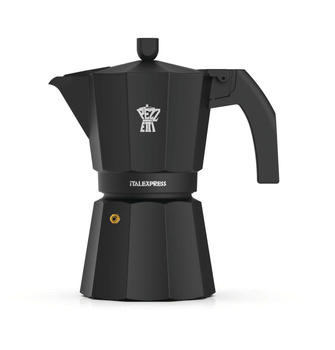 PEZZETTI ITALEXPRESS Emaliowana kawiarka (6 filiżanek) - Czarny
