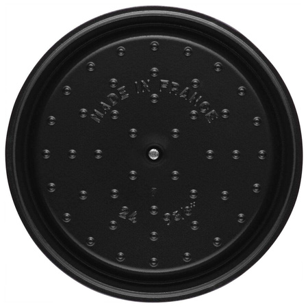STAUB LA COCOTTE Garnek żeliwny okrągły wysoki 4.8 ltr, czarny
