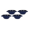 ROSE&TULIPANI CONCERTO BLU COBALTO Zestaw 4 misek do zupy 2H 600 ml