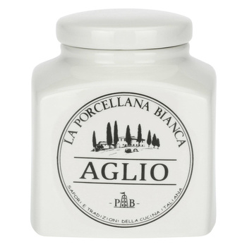 LA PORCELLANA BIANCA CONSERVA Pojemnik na czosnek 500 ml