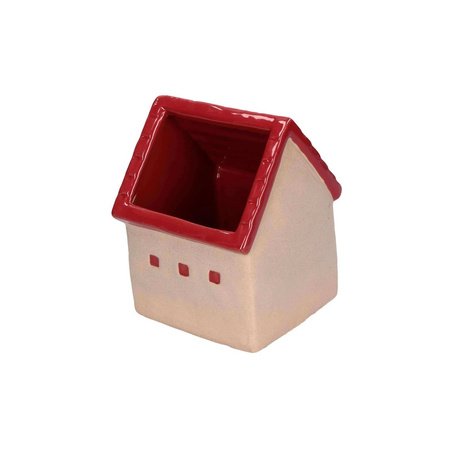 RITUALI DOMESTICI DICASA Zestaw 2 osłonek na doniczkę w kształcie domku 11 x 11 x 14 cm