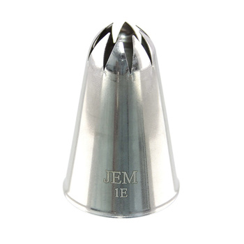 PME Stalowa końcówka dekoracyjna kwiat 1E