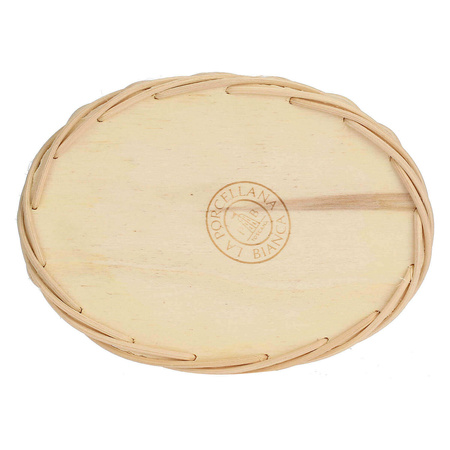 LA PORCELLANA BIANCA MIDOLLINO Wiklinowy kosz na naczynie do zapiekania królik 16 x 11 cm