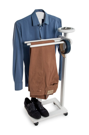 ARREDAMENTI ANTIMO Stojak na ubrania i garnitury - 44 x 35 cm, Biały