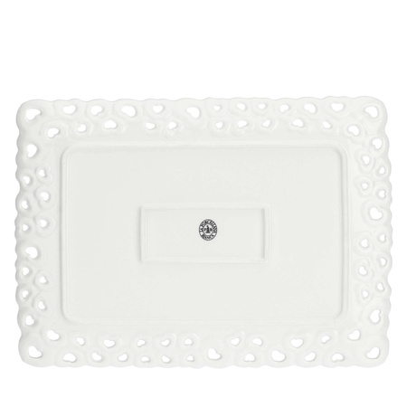 LA PORCELLANA BIANCA VALENTINO Zdobiona taca do serwowania 35 x 26 cm
