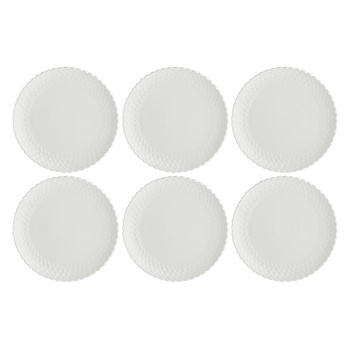 LA PORCELLANA BIANCA MOMENTI Zestaw 6 talerzyków do ciasta 18 cm