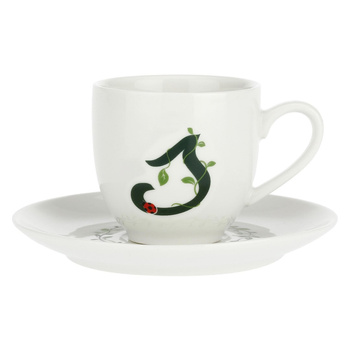 LA PORCELLANA BIANCA SOLOTUA Filiżanka ze spodkiem 90 ml, Wzór S