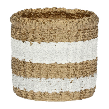 RITUALI DOMESTICI PUEBLO Rustykalna osłonka na doniczkę 11.5 x 10.5 cm