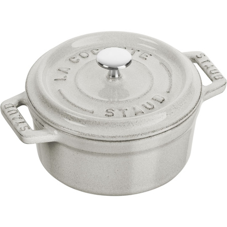 STAUB MINI COCOTTE Mini garnek żeliwny okrągły 250 ml, truflowy