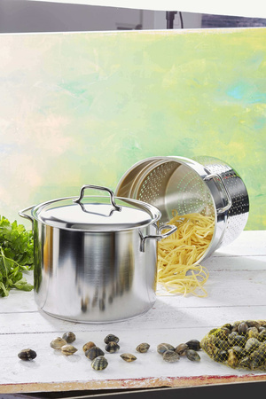 DEMEYERE APOLLO 7 Garnek wysoki z pokrywką 8 ltr