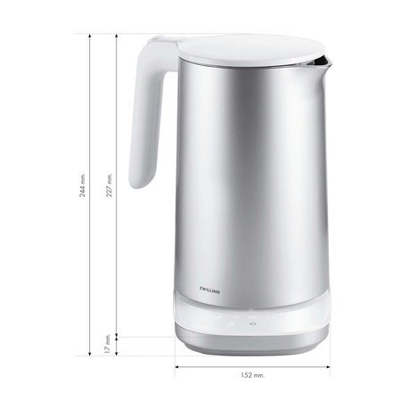ZWILLING ENFINIGY Czajnik elektryczny Pro 1.5 ltr, srebrny