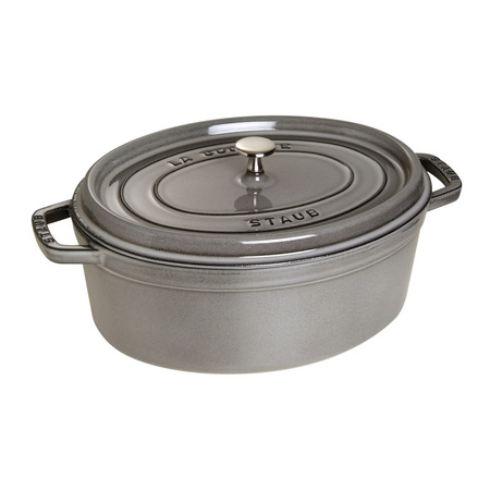 STAUB LA COCOTTE Garnek żeliwny owalny 5.5 ltr, grafitowy
