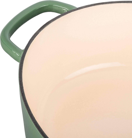 BALLARINI BELLAMONTE Garnek żeliwny owalny 4.5 ltr, zielony