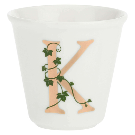 LA PORCELLANA BIANCA UNICO Filiżanka z łyżeczką 75 ml, Wzór K