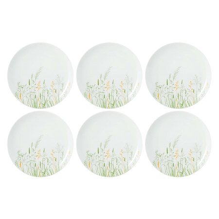 SELTMANN MEADOW GRASSES GREEN Zestaw 6 talerzy obiadowych 27.5 cm
