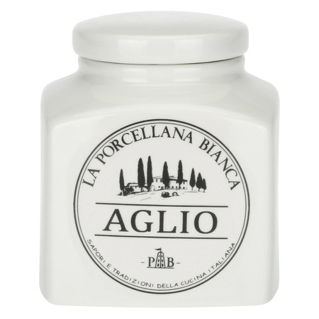 LA PORCELLANA BIANCA CONSERVA Pojemnik na czosnek 500 ml