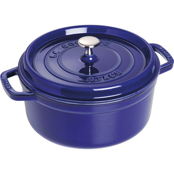 STAUB LA COCOTTE Garnek żeliwny okrągły 5.2 ltr, niebieski