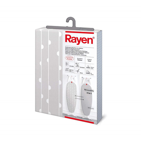 RAYEN Dwustronny pokrowiec na deskę do prasowania ze ściągaczem