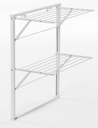 ARREDAMENTI KLAUS Suszarka na pranie na kaloryfer - 89 x 68 cm, Biały