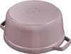 STAUB LA COCOTTE Garnek żeliwny okrągły 3.8 ltr, kwiat wiśni