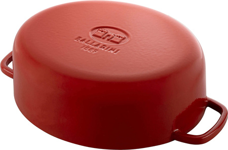 BALLARINI BELLAMONTE Garnek żeliwny owalny 5.5 ltr, czerwony
