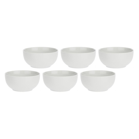 LA PORCELLANA BIANCA TERRINE Zestaw 6 okrągłych misek 11.5 cm
