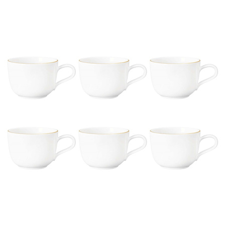 SELTMANN LIBERTY GOLDLINE Zestaw 6 filiżanek do kawy 260 ml