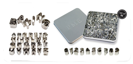 PME Zestaw wycinarek do liter i cyfr