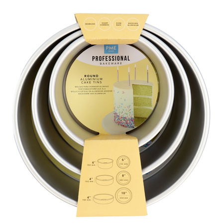 PME Zestaw 3 okrągłych form do pieczenia